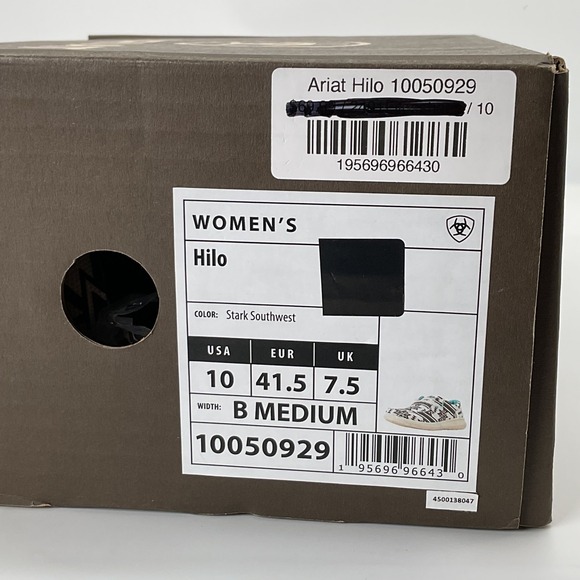 Ariat Women's Hilo Stark Southwest Slip On Shoes Style 10050929 Size 10B NIB - Picture 3 of 11